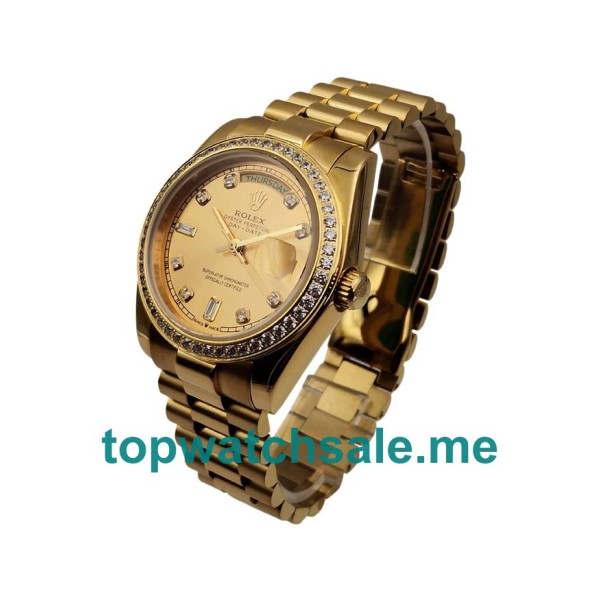 36MM Gold Cases Replica Rolex Day-Date 128348 UK Watches >> Rolexsubmariner.uk.com