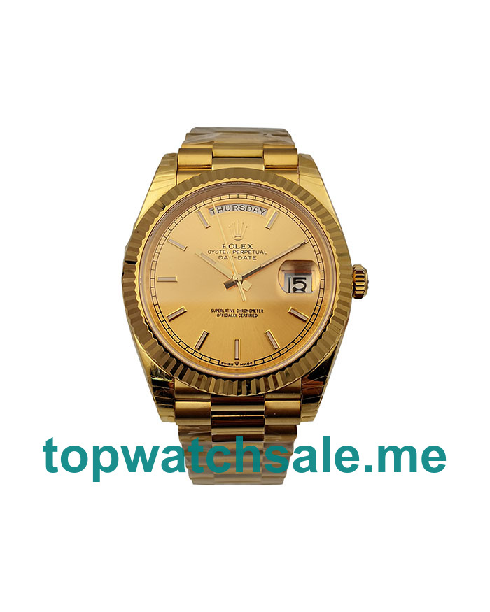 40MM Swiss Gold Cases Replica Rolex Day-Date 228238 UK Watches >> Rolexsubmariner.uk.com