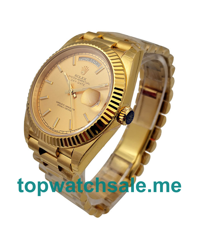 40MM Swiss Gold Cases Replica Rolex Day-Date 228238 UK Watches >> Rolexsubmariner.uk.com