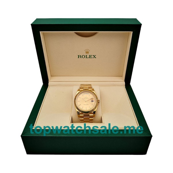 40MM Swiss Gold Cases Replica Rolex Day-Date 228238 UK Watches >> Rolexsubmariner.uk.com