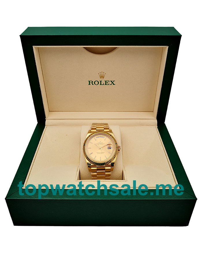 40MM Swiss Gold Cases Replica Rolex Day-Date 228238 UK Watches >> Rolexsubmariner.uk.com