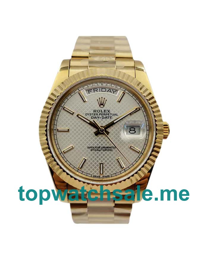 40MM Swiss Gold Cases Replica Rolex Day-Date 228238 UK Watches >> Rolexsubmariner.uk.com