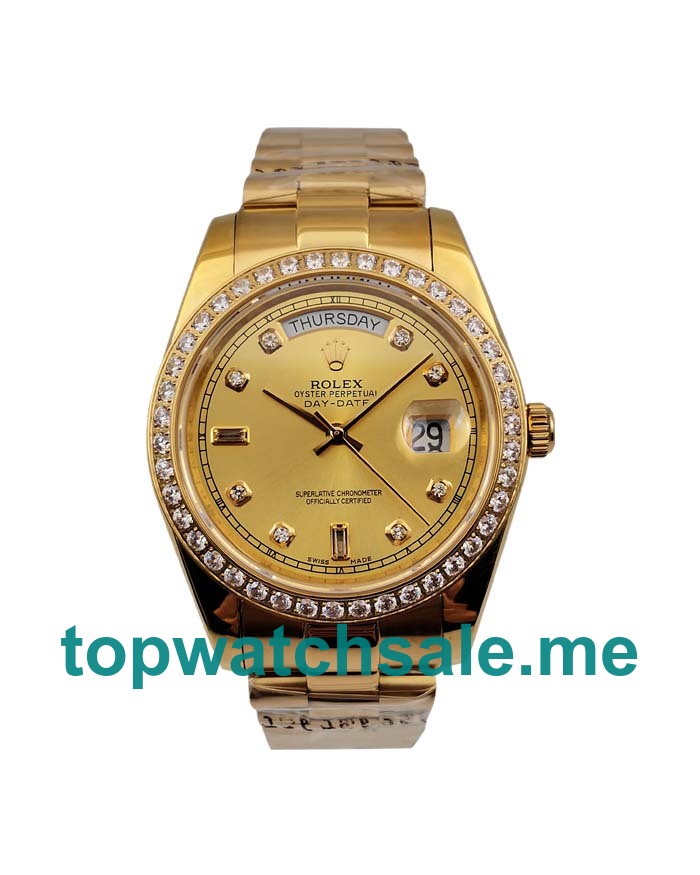 41MM Swiss Gold Cases Replica Rolex Day-Date 118348 UK Watches >> Rolexsubmariner.uk.com