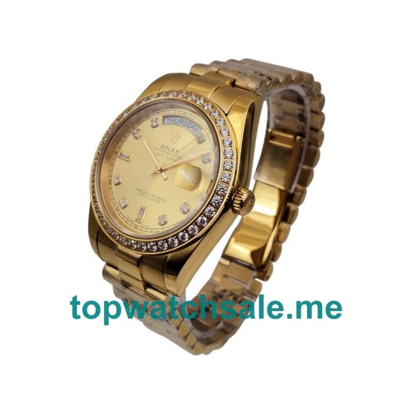 41MM Swiss Gold Cases Replica Rolex Day-Date 118348 UK Watches >> Rolexsubmariner.uk.com
