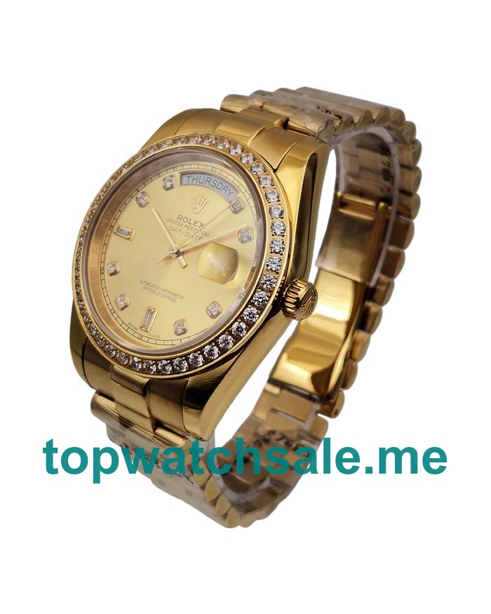 41MM Swiss Gold Cases Replica Rolex Day-Date 118348 UK Watches >> Rolexsubmariner.uk.com