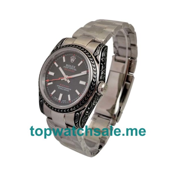 36MM Swiss Steel Cases Replica Rolex Milgauss 116400 UK Watches >> Rolexsubmariner.uk.com