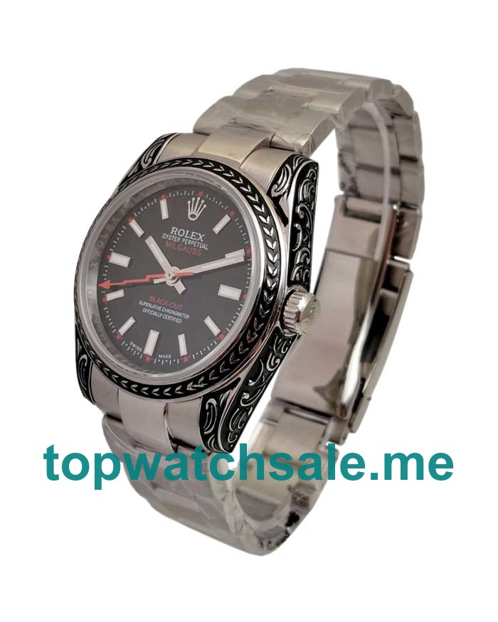 36MM Swiss Steel Cases Replica Rolex Milgauss 116400 UK Watches >> Rolexsubmariner.uk.com