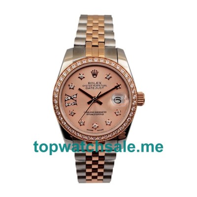31MM Swiss Steel And Rose Gold Cases Replica Rolex Datejust 279381 UK Watches >> Rolexsubmariner.uk.com