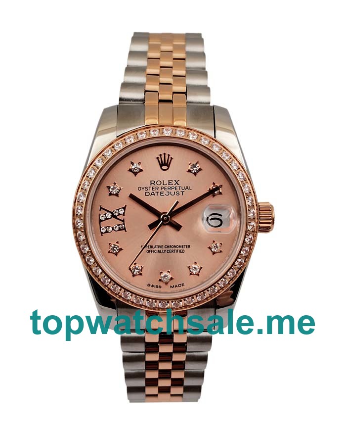 31MM Swiss Steel And Rose Gold Cases Replica Rolex Datejust 279381 UK Watches >> Rolexsubmariner.uk.com