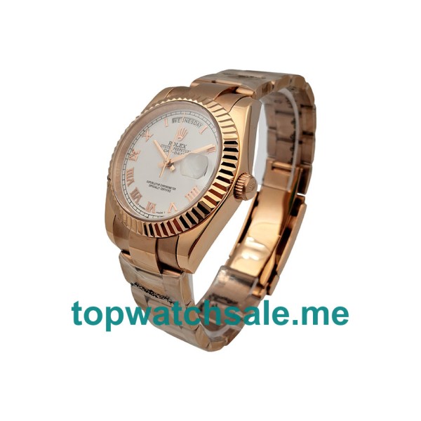 36MM Rose Gold Cases Replica Rolex Day-Date 118235 UK Watches >> Rolexsubmariner.uk.com
