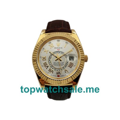 40.5MM Gold Cases Replica Rolex Sky-Dweller 326138 UK Watches >> Rolexsubmariner.uk.com