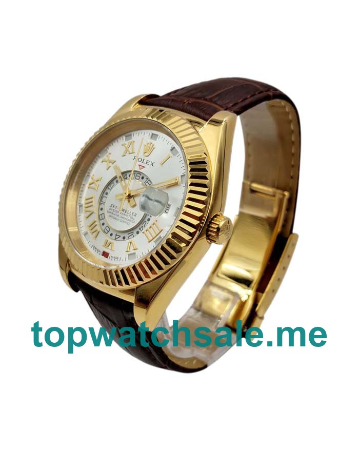 40.5MM Gold Cases Replica Rolex Sky-Dweller 326138 UK Watches >> Rolexsubmariner.uk.com