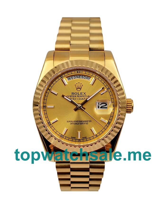 36MM Gold Cases Replica Rolex Day-Date 118238 UK Watches >> Rolexsubmariner.uk.com