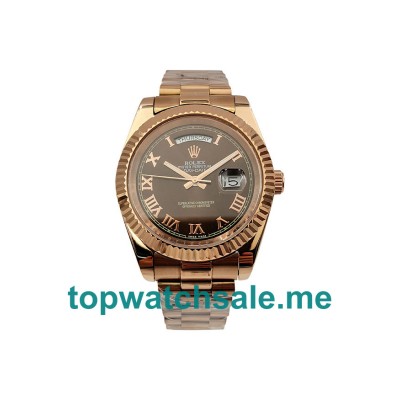 41MM Rose Gold Cases Replica Rolex Day-Date II 218235 UK Watches >> Rolexsubmariner.uk.com
