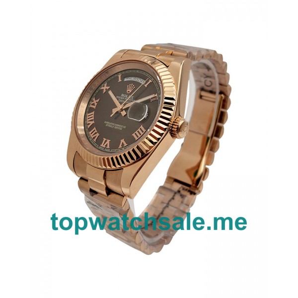 41MM Rose Gold Cases Replica Rolex Day-Date II 218235 UK Watches >> Rolexsubmariner.uk.com