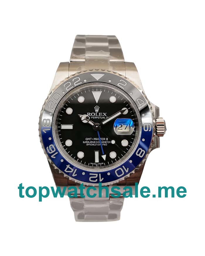 40MM Swiss Steel Cases Replica Rolex GMT-Master II 116710BLNR Batman V7 UK Watches >> Rolexsubmariner.uk.com