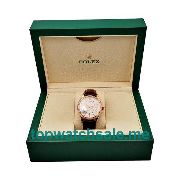 39MM Swiss Rose Gold Cases Replica Rolex Cellini Date 50515 VF UK Watches >> Rolexsubmariner.uk.com