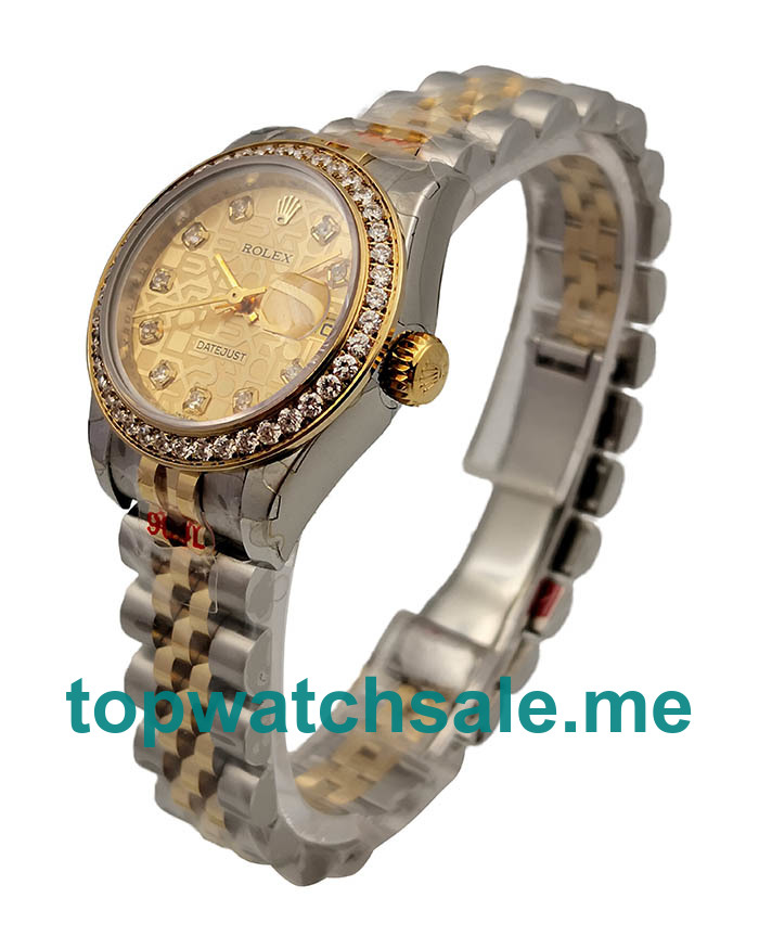 26.5MM Swiss Steel And Gold Cases Replica Rolex Lady-Datejust 179383 UK Watches >> Rolexsubmariner.uk.com