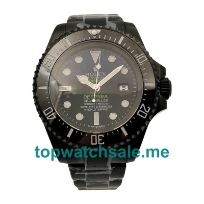 44MM Swiss Black Steel Cases Replica Rolex Deepsea 116660 Jacques Piccard V5 UK Watches >> Rolexsubmariner.uk.com