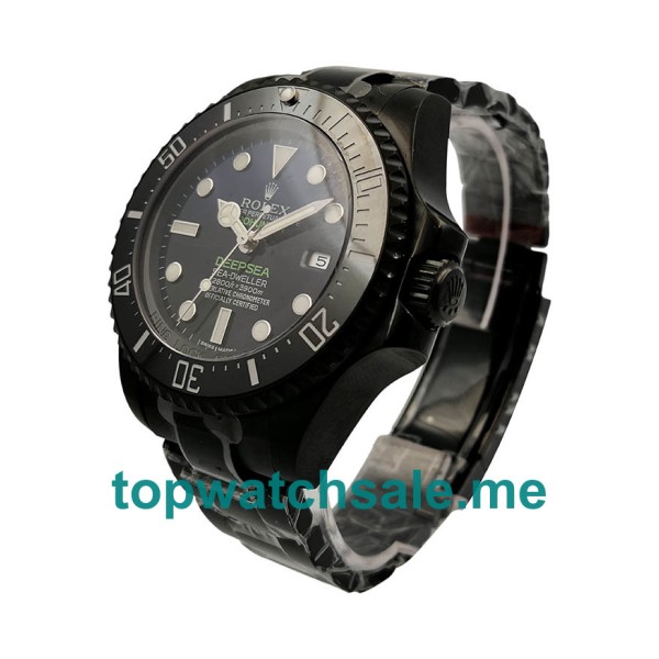 44MM Swiss Black Steel Cases Replica Rolex Deepsea 116660 Jacques Piccard V5 UK Watches >> Rolexsubmariner.uk.com