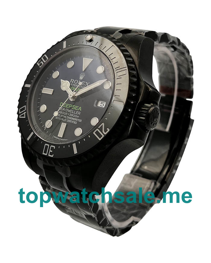 44MM Swiss Black Steel Cases Replica Rolex Deepsea 116660 Jacques Piccard V5 UK Watches >> Rolexsubmariner.uk.com