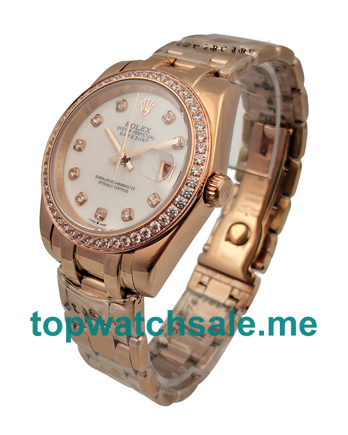 36MM Rose Gold Cases Replica Rolex Pearlmaster 81285 UK Watches >> Rolexsubmariner.uk.com