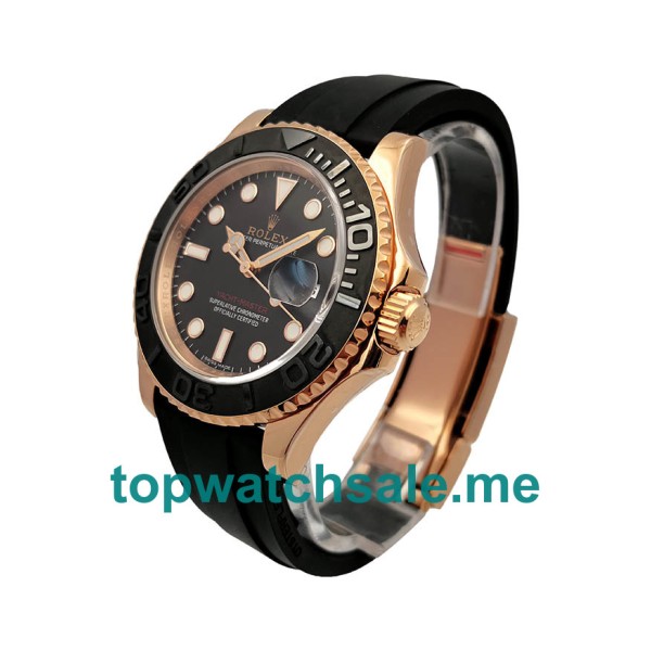 40MM Swiss Rose Gold Cases Replica Rolex Yacht-Master 40 116655 AR UK Watches >> Rolexsubmariner.uk.com