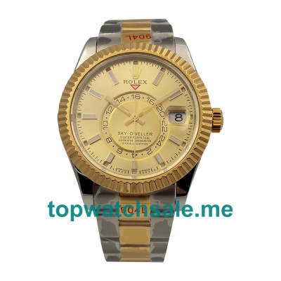 42MM Swiss Steel And Gold Cases Replica Rolex Sky-Dweller 326933 UK Watches >> Rolexsubmariner.uk.com