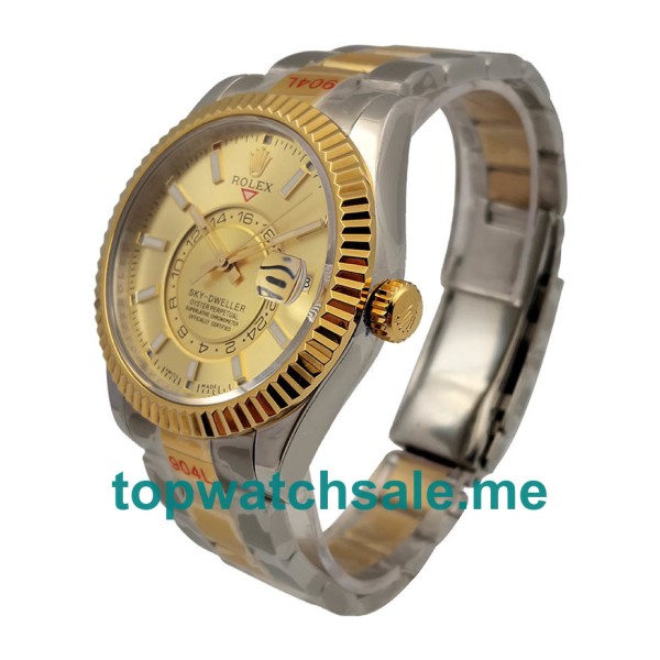 42MM Swiss Steel And Gold Cases Replica Rolex Sky-Dweller 326933 UK Watches >> Rolexsubmariner.uk.com