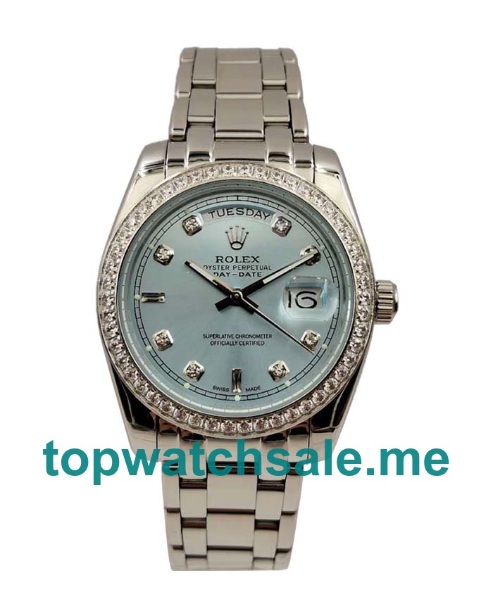 36MM Steel Cases Replica Rolex Day-Date 118346 UK Watches >> Rolexsubmariner.uk.com