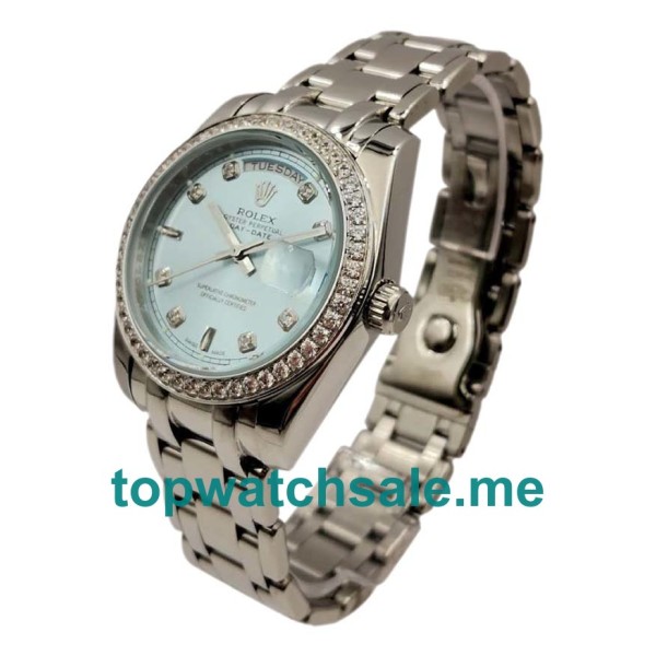 36MM Steel Cases Replica Rolex Day-Date 118346 UK Watches >> Rolexsubmariner.uk.com