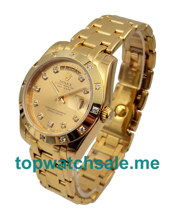 36MM Gold Cases Replica Rolex Day-Date 18948 UK Watches >> Rolexsubmariner.uk.com