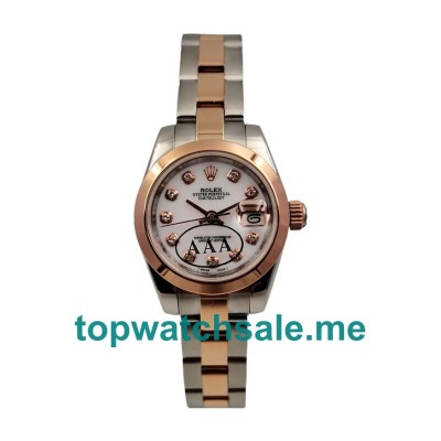 26MM Swiss Steel And Rose Gold Cases Replica Rolex Lady-Datejust 179171 UK Watches >> Rolexsubmariner.uk.com