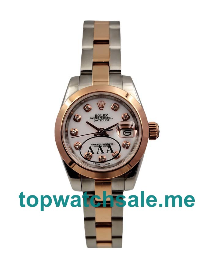 26MM Swiss Steel And Rose Gold Cases Replica Rolex Lady-Datejust 179171 UK Watches >> Rolexsubmariner.uk.com