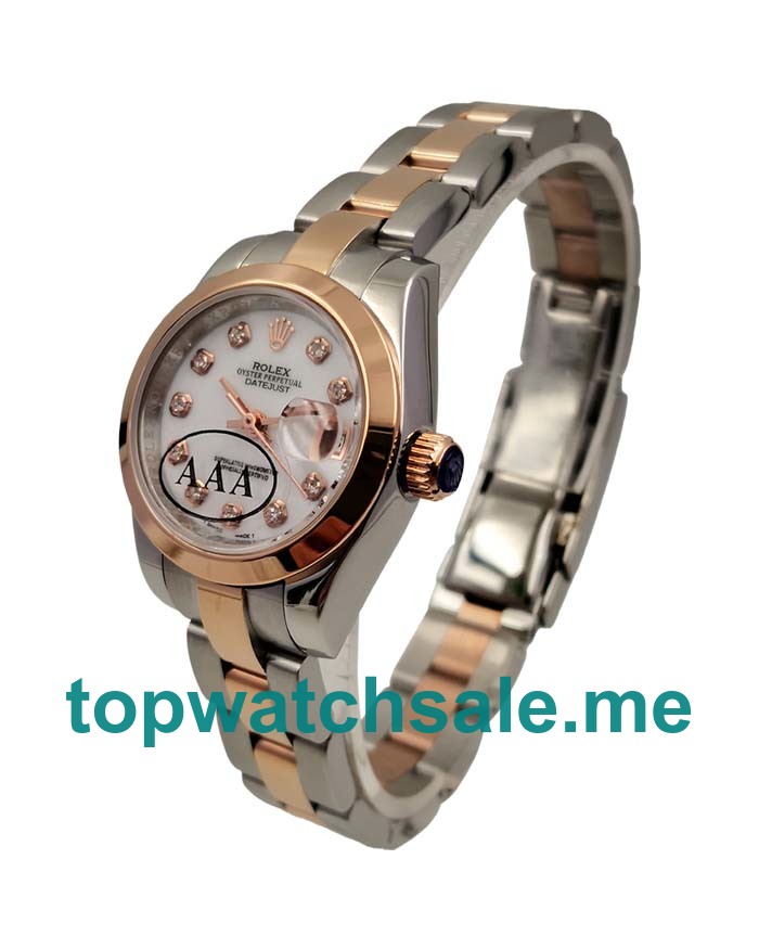 26MM Swiss Steel And Rose Gold Cases Replica Rolex Lady-Datejust 179171 UK Watches >> Rolexsubmariner.uk.com
