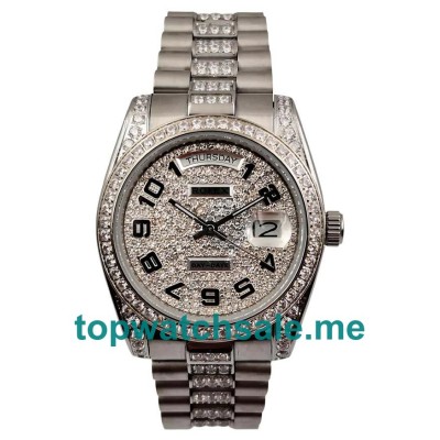 36MM Steel Cases Replica Rolex Day-Date 118346 UK Watches >> Rolexsubmariner.uk.com