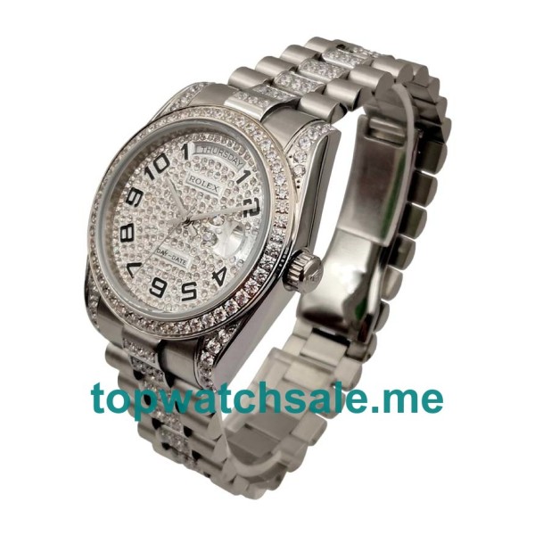36MM Steel Cases Replica Rolex Day-Date 118346 UK Watches >> Rolexsubmariner.uk.com