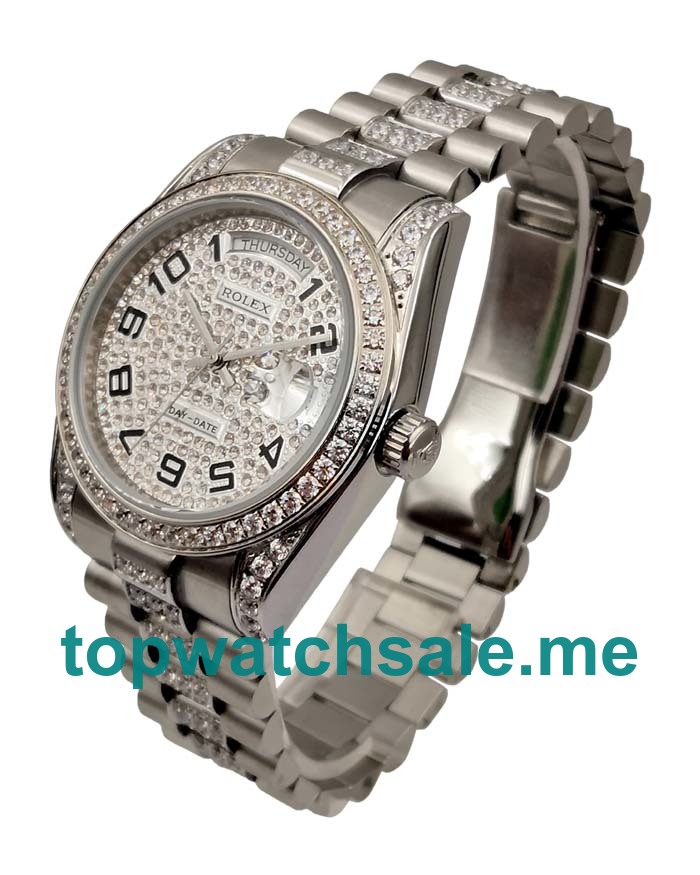 36MM Steel Cases Replica Rolex Day-Date 118346 UK Watches >> Rolexsubmariner.uk.com