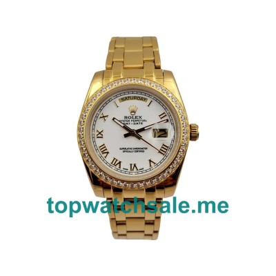 36MM Gold Cases Replica Rolex Day-Date 118348 UK Watches >> Rolexsubmariner.uk.com
