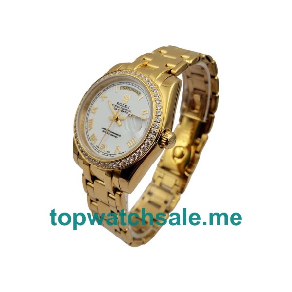 36MM Gold Cases Replica Rolex Day-Date 118348 UK Watches >> Rolexsubmariner.uk.com