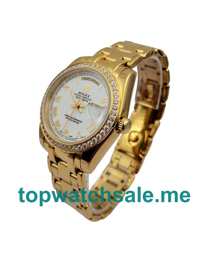 36MM Gold Cases Replica Rolex Day-Date 118348 UK Watches >> Rolexsubmariner.uk.com