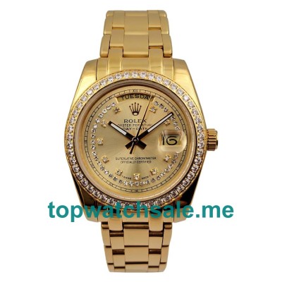 36MM Gold Cases Replica Rolex Day-Date 118348 UK Watches >> Rolexsubmariner.uk.com