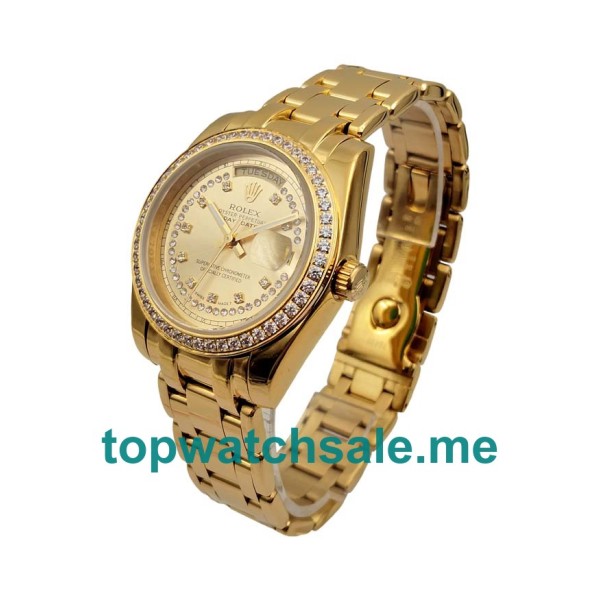 36MM Gold Cases Replica Rolex Day-Date 118348 UK Watches >> Rolexsubmariner.uk.com