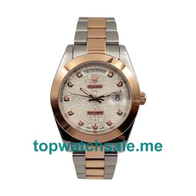41MM Steel And Rose Gold Cases Replica Rolex Day-Date 218206 UK Watches >> Rolexsubmariner.uk.com