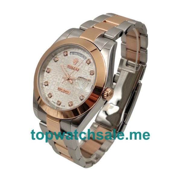 41MM Steel And Rose Gold Cases Replica Rolex Day-Date 218206 UK Watches >> Rolexsubmariner.uk.com