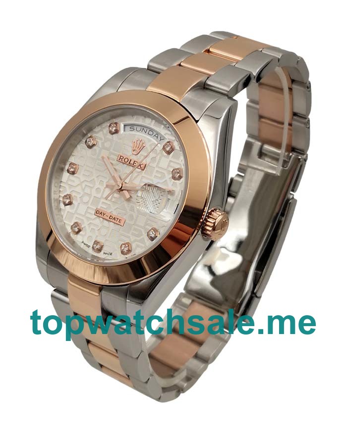41MM Steel And Rose Gold Cases Replica Rolex Day-Date 218206 UK Watches >> Rolexsubmariner.uk.com