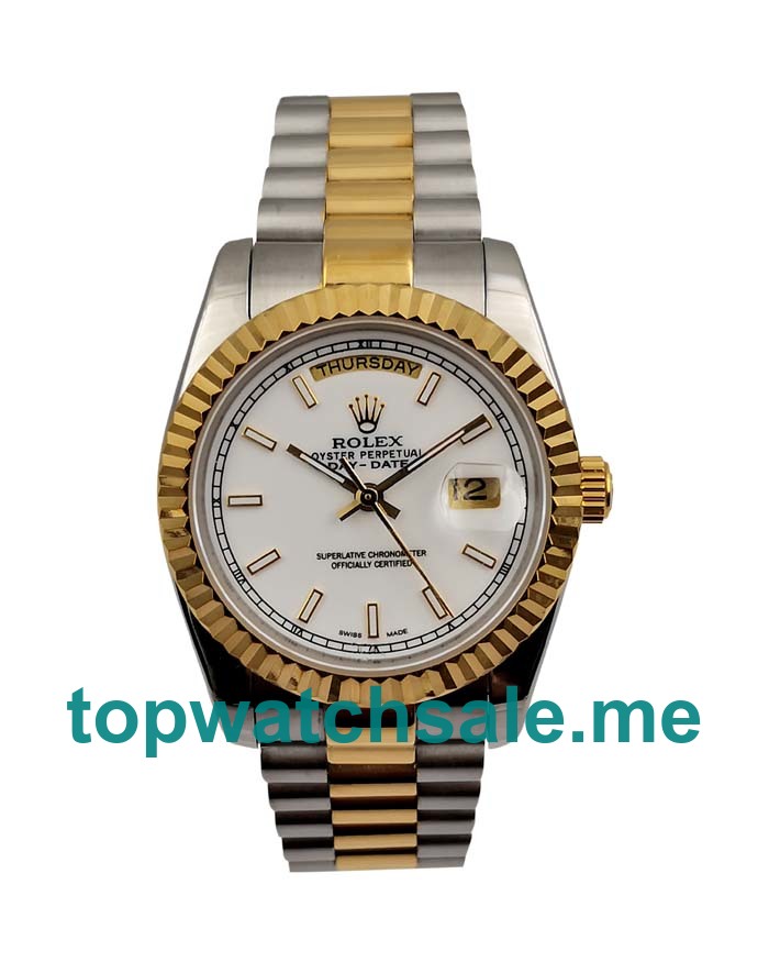 36MM Swiss Steel And Gold Cases Replica Rolex Day-Date 118238 UK Watches >> Rolexsubmariner.uk.com