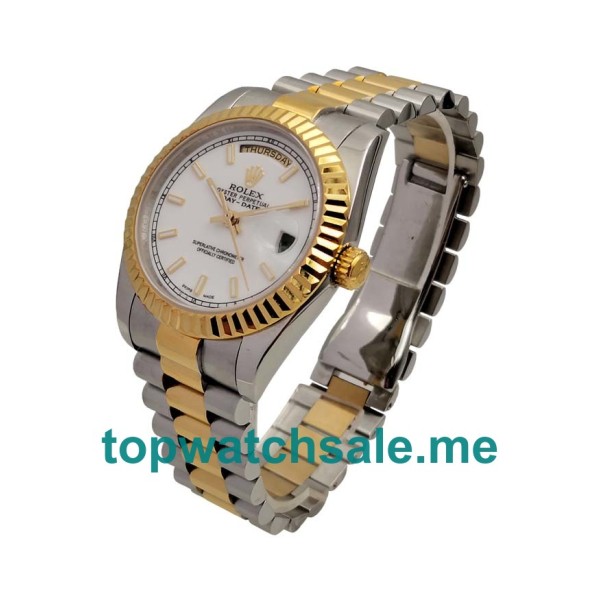 36MM Swiss Steel And Gold Cases Replica Rolex Day-Date 118238 UK Watches >> Rolexsubmariner.uk.com
