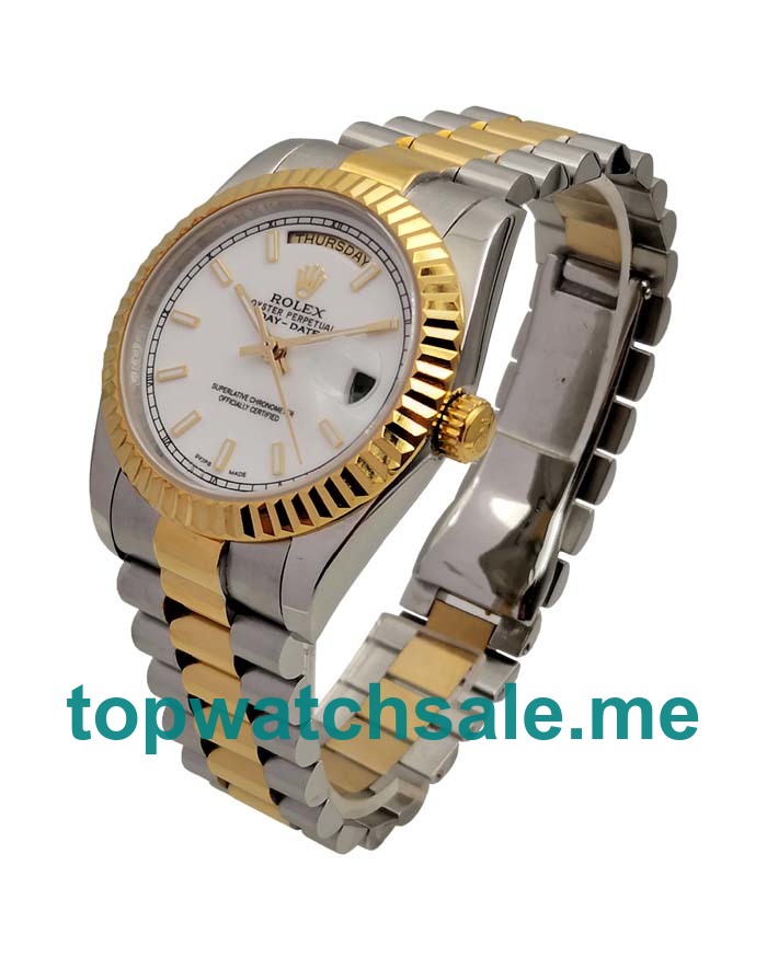 36MM Swiss Steel And Gold Cases Replica Rolex Day-Date 118238 UK Watches >> Rolexsubmariner.uk.com