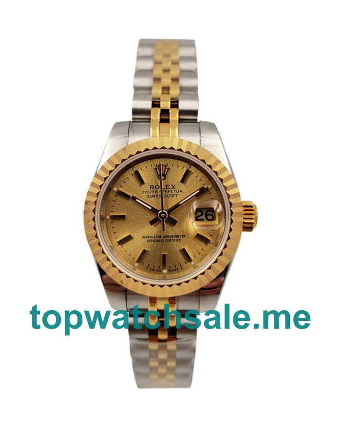 26MM Swiss Steel And Gold Cases Replica Rolex Lady-Datejust 76193 UK Watches >> Rolexsubmariner.uk.com